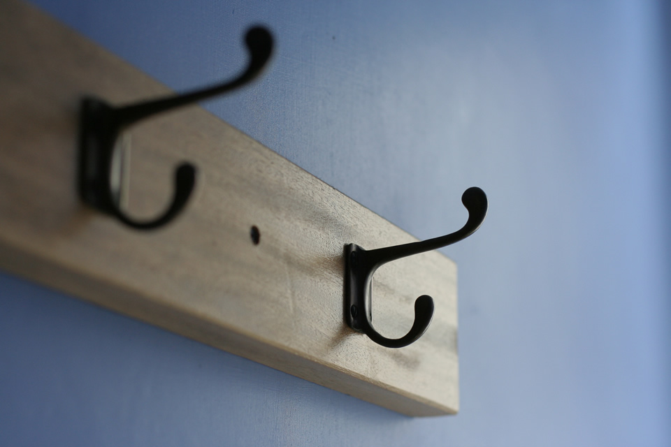 Clothes hooks, Bathroom, Edinburgh