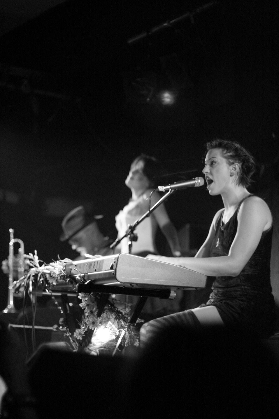 Amanda from the Dresden Dolls with Mr. Andy and Ms. Ruby, Edinburgh