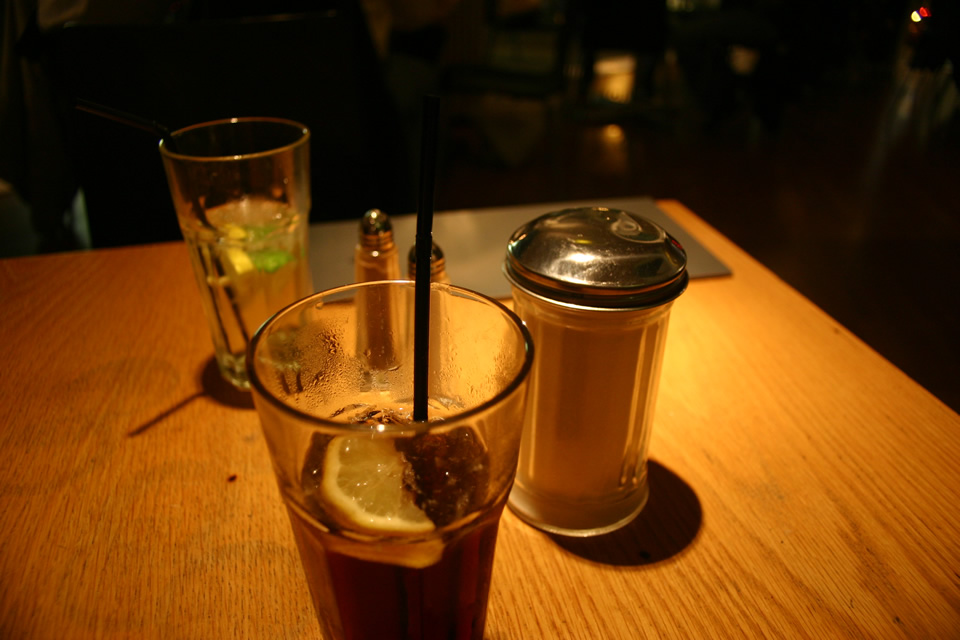 Drinks in the cornerhouse