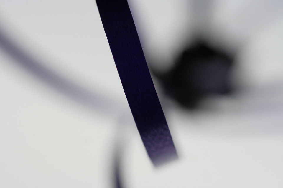 Purple ribbon loop