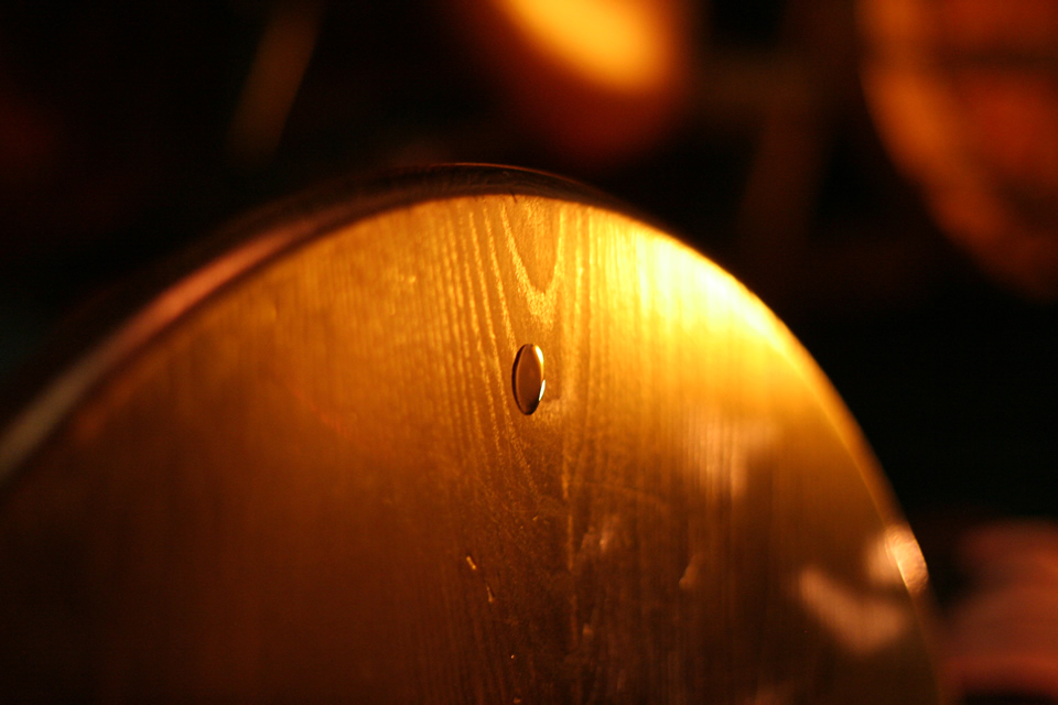 Water on a wooden table