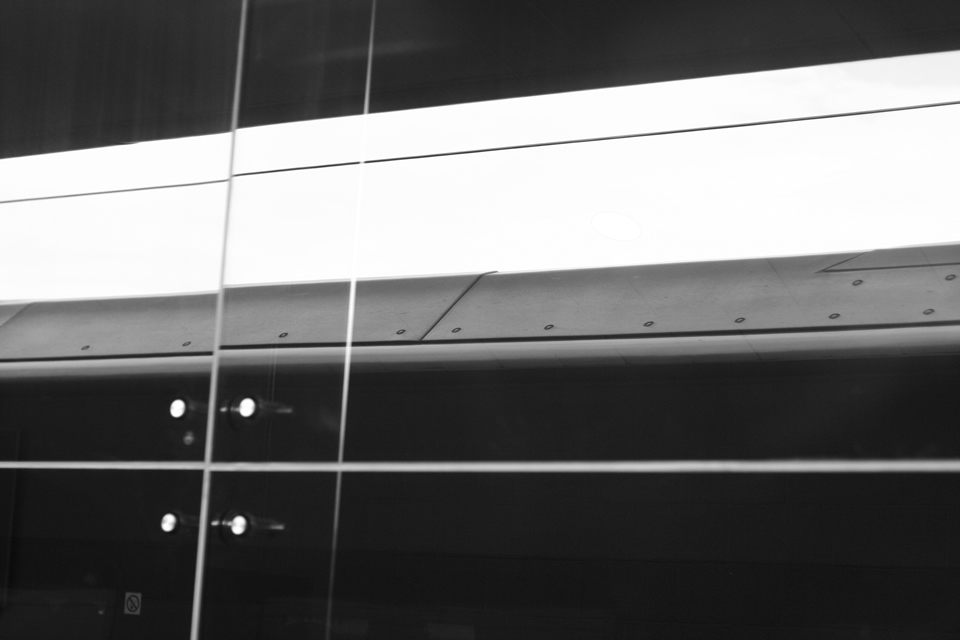 Reflections of a train