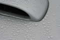 Subaru Impreza air vent covered with rain drops
