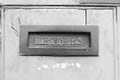 Letterbox in Birmingham's jewellery quarter