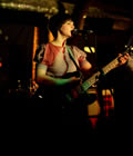 Tracyanne from Camera Obscura, singing, Manchester (levels adjusted)