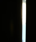 Light through narrow door opening
